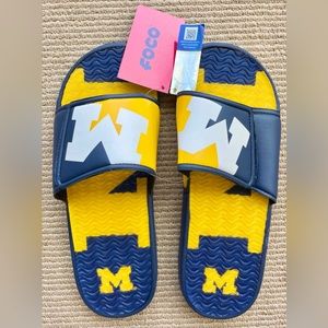 University Of Michigan Wolverines Men’s Slide Sandal NEW w/Tags!